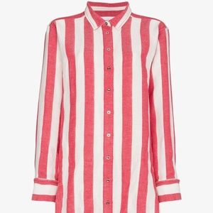 Marques' Almeida Linen Striped Shirt